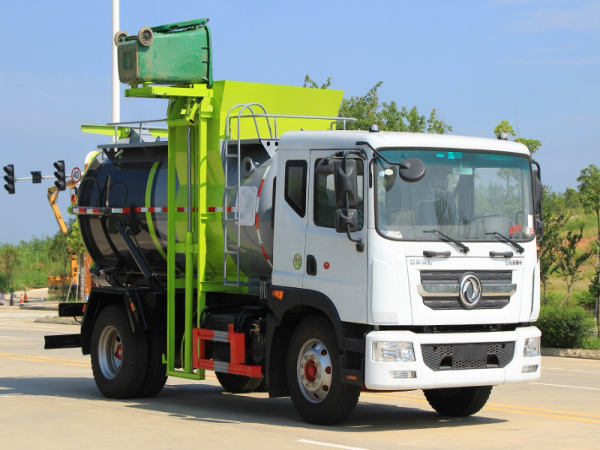 國(guó)六東風(fēng)D9 9.5方 餐廚垃圾車(圓罐)