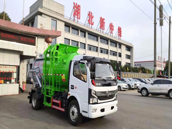 國六【7.5立方 圓箱】東風(fēng)多利卡D7餐廚垃圾車